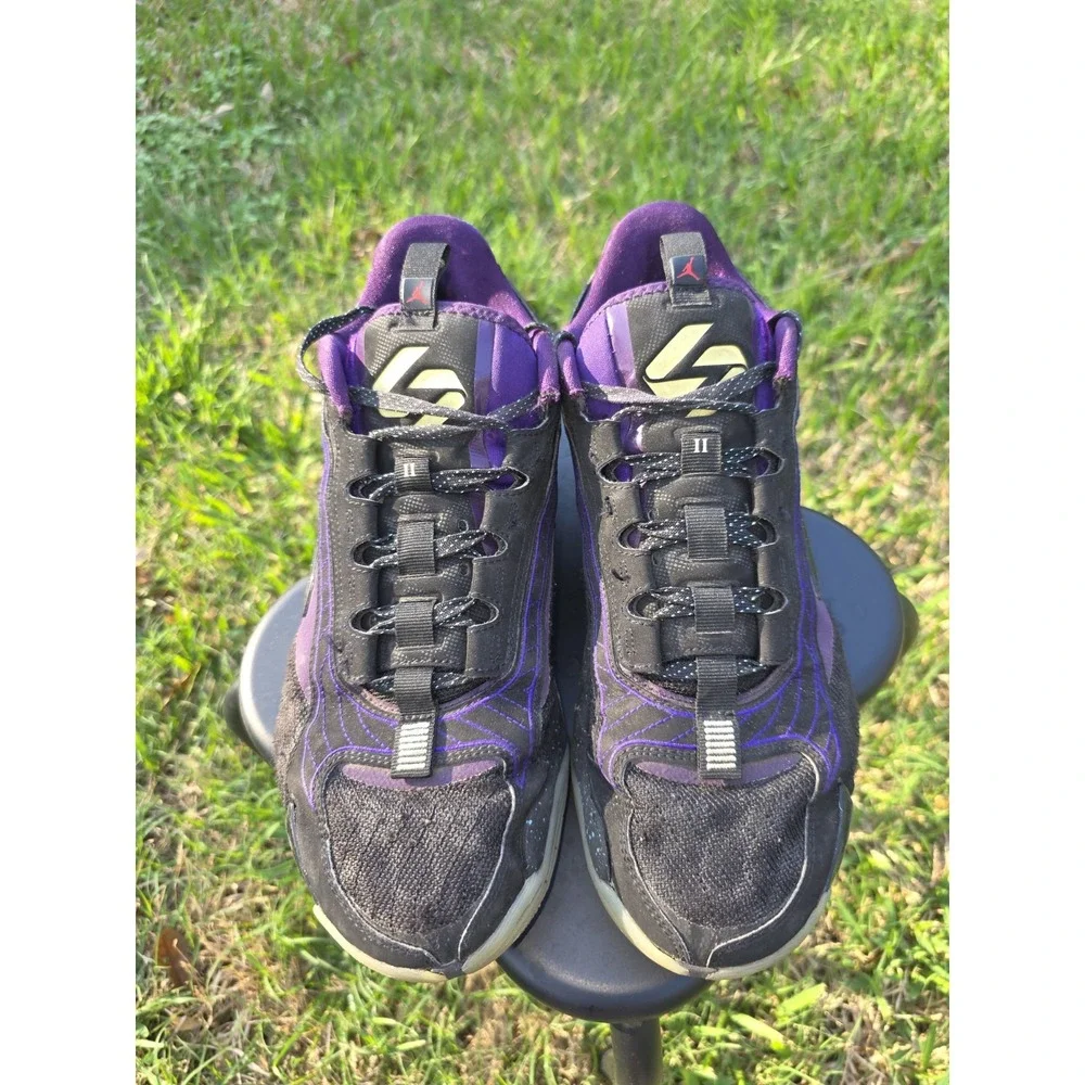 Jordan Luka 2 Cave Purple Black Lime Glow Basketball Shoes DX8835-005 Mens